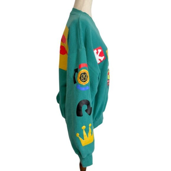 DUMBGOOD Keroppi Sanrio Sweatshirt Crewneck Oversize Large Hello Kitty - Picture 4 of 11